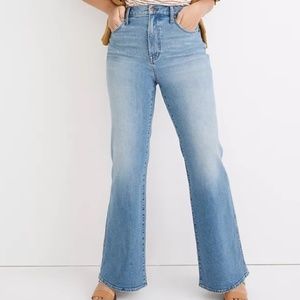 Madewell Petite High-Rise Flare Jeans in Caine Wash sold out everywhere else!